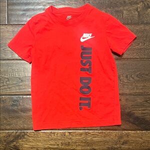 Nike Kids Red 'Just Do It' T-Shirt
